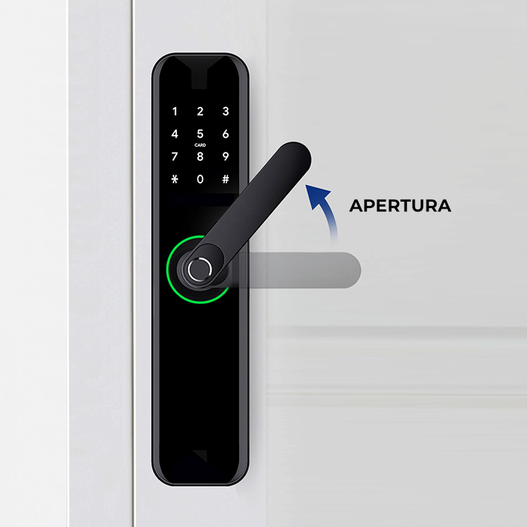 Cerradura en acabado negro - Vista 3